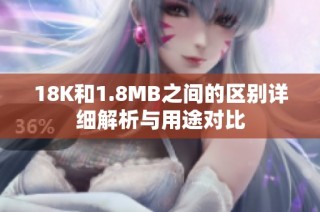 18K和1.8MB之间的区别详细解析与用途对比