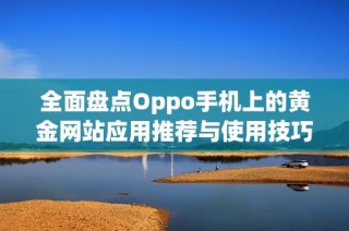 全面盘点Oppo手机上的黄金网站应用推荐与使用技巧