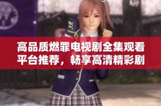 高品质燃罪电视剧全集观看平台推荐，畅享高清精彩剧集