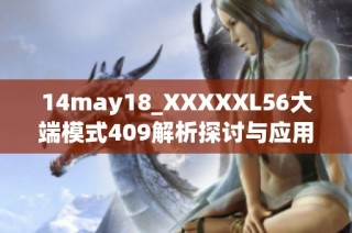 14may18_XXXXXL56大端模式409解析探讨与应用分析