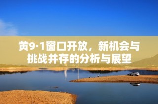 黄9·1窗口开放，新机会与挑战并存的分析与展望