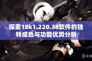 探索18k1.220.38软件的独特成色与功能优势分析