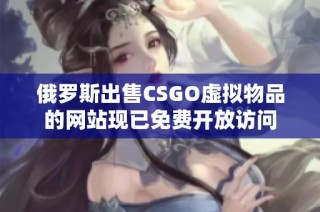 俄罗斯出售CSGO虚拟物品的网站现已免费开放访问