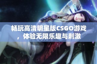 畅玩高清明星版CSGO游戏，体验无限乐趣与刺激