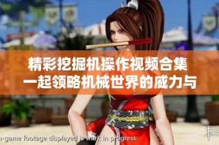 精彩挖掘机操作视频合集 一起领略机械世界的威力与技巧