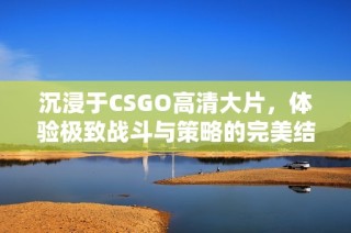 沉浸于CSGO高清大片，体验极致战斗与策略的完美结合