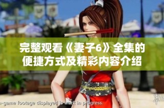 完整观看《妻子6》全集的便捷方式及精彩内容介绍