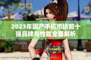 2023年国产手机市场前十强品牌与性能全面解析