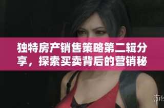 独特房产销售策略第二辑分享，探索买卖背后的营销秘密