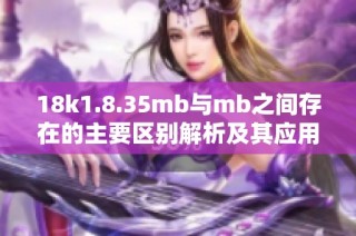18k1.8.35mb与mb之间存在的主要区别解析及其应用场景