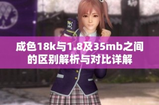 成色18k与1.8及35mb之间的区别解析与对比详解