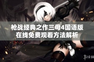 枪战经典之作三母4国语版在线免费观看方法解析