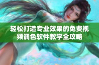 轻松打造专业效果的免费视频调色软件教学全攻略