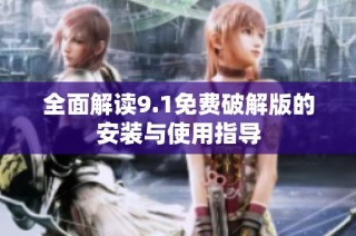 全面解读9.1免费破解版的安装与使用指导