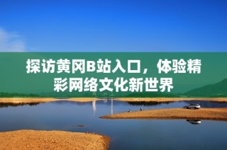 探访黄冈B站入口，体验精彩网络文化新世界