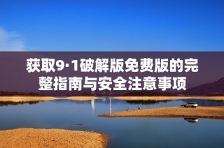 获取9·1破解版免费版的完整指南与安全注意事项
