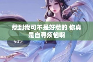惹到我可不是好惹的 你真是自寻烦恼啊