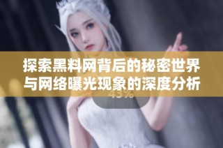 探索黑料网背后的秘密世界与网络曝光现象的深度分析