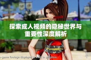 探索成人视频的隐秘世界与重要性深度解析