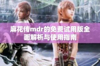 麻花传mdr的免费试用版全面解析与使用指南