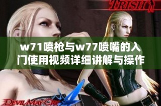 w71喷枪与w77喷嘴的入门使用视频详细讲解与操作指南