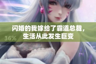 闪婚的我嫁给了霸道总裁，生活从此发生巨变