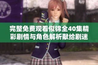完整免费观看似锦全40集精彩剧情与角色解析献给剧迷