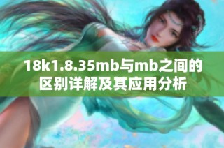 18k1.8.35mb与mb之间的区别详解及其应用分析