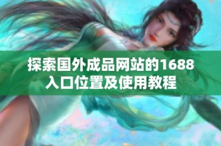 探索国外成品网站的1688入口位置及使用教程