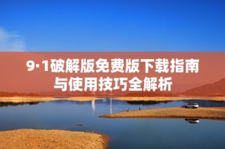 9·1破解版免费版下载指南与使用技巧全解析