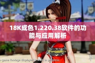 18K成色1.220.38软件的功能与应用解析