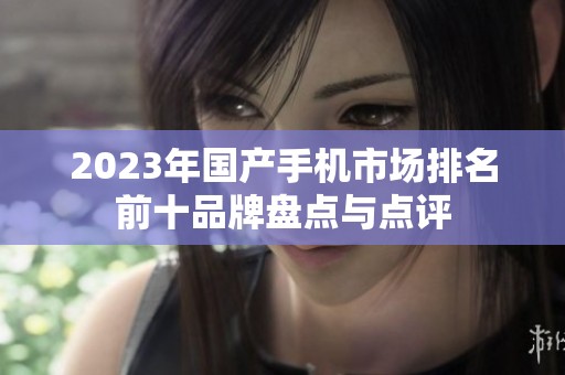 2023年国产手机市场排名前十品牌盘点与点评