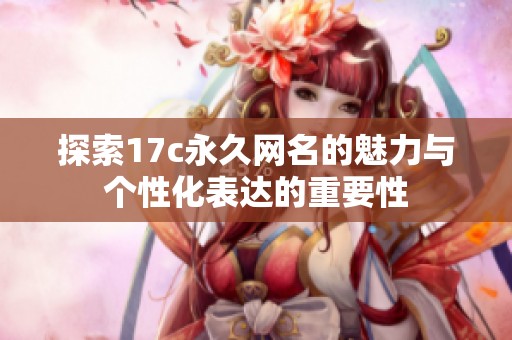 探索17c永久网名的魅力与个性化表达的重要性
