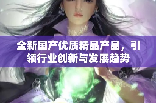 全新国产优质精品产品，引领行业创新与发展趋势