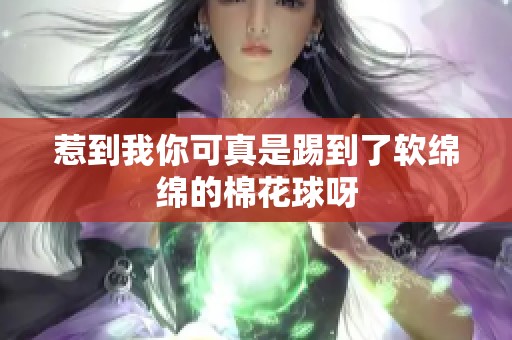 惹到我你可真是踢到了软绵绵的棉花球呀