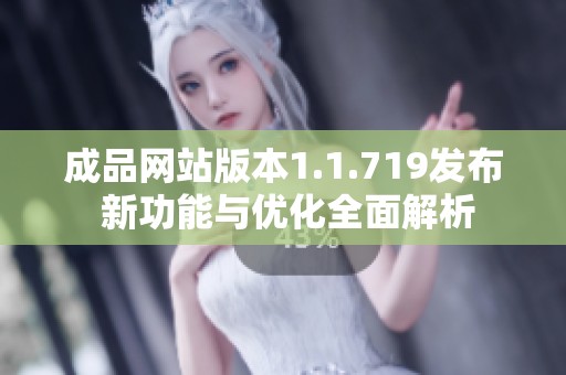 成品网站版本1.1.719发布 新功能与优化全面解析