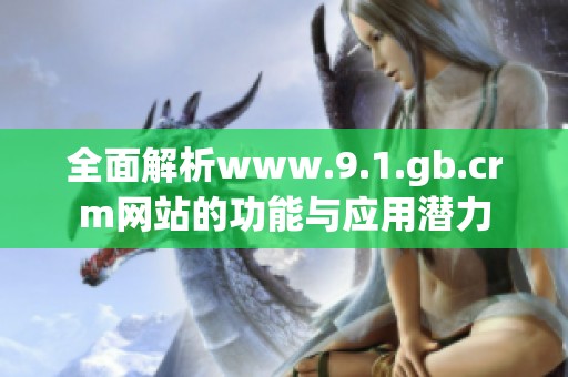 全面解析www.9.1.gb.crm网站的功能与应用潜力