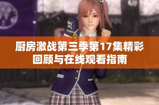 厨房激战第三季第17集精彩回顾与在线观看指南