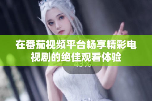 在番茄视频平台畅享精彩电视剧的绝佳观看体验
