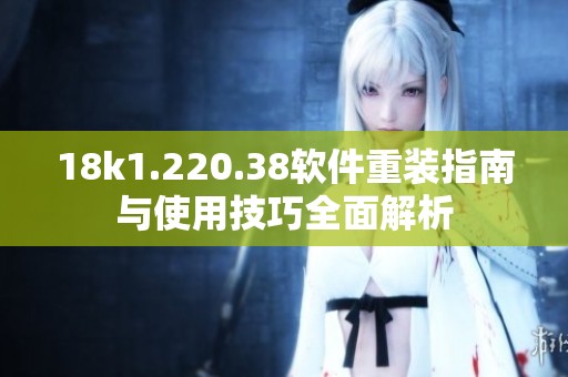 18k1.220.38软件重装指南与使用技巧全面解析