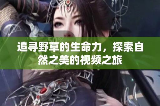追寻野草的生命力，探索自然之美的视频之旅