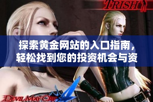 探索黄金网站的入口指南，轻松找到您的投资机会与资源