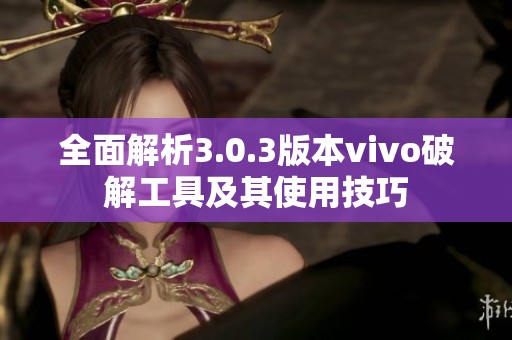 全面解析3.0.3版本vivo破解工具及其使用技巧