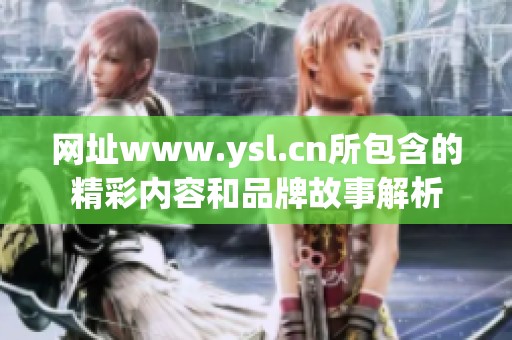 网址www.ysl.cn所包含的精彩内容和品牌故事解析