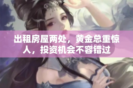 出租房屋两处，黄金总重惊人，投资机会不容错过
