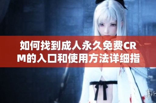 如何找到成人永久免费CRM的入口和使用方法详细指南