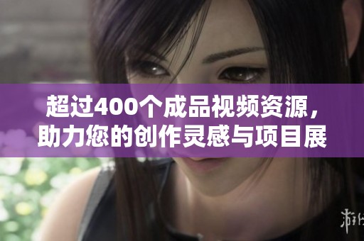 超过400个成品视频资源，助力您的创作灵感与项目展示