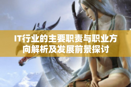 IT行业的主要职责与职业方向解析及发展前景探讨