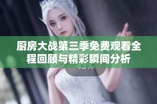 厨房大战第三季免费观看全程回顾与精彩瞬间分析