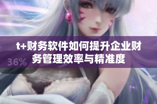 t+财务软件如何提升企业财务管理效率与精准度